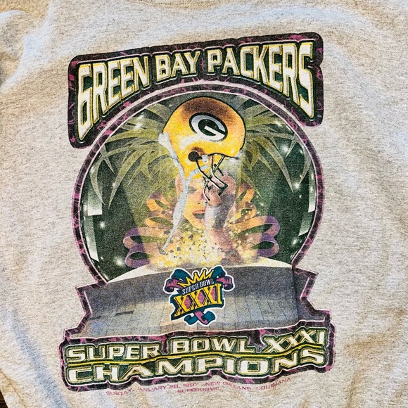 Vintage Green Bay Packers 1997 Superbowl Champions Crewneck Sweatshirt - Picture 2 of 4